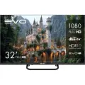 Телевизор evo tv 32 Black Smart TV HDR10, 4K UHD, Google TV, LED