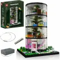 Конструктор Mould King 16013 Прозрачная башня, Здания с уличным видом, дома на стеклянных деревьях, детские рождественские подарки, 3466 деталей