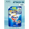 KAO Жидкое средство для стирки Attack EX (концентрат тройного действия) 1590 г