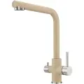 Смеситель для кухни под фильтр с краном для питьевой воды Milacio Ultra ( MCU.553. BG) бежевый