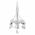 Украшение GOODWILL M&G люстра белая с прозрачным 18 см, стекло