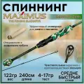 Спиннинг для рыбалки Maximus EMISSARY 24ML 2.40м 4-17гр, штекерный