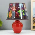 Лампа настольная детская с абажуром RISALUX «Граффити страшилка», Е14, 15 Вт, красный