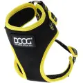 Шлейка DOOG Neoflex Soft Harness, обхват шеи 39-44  см, черный/желтый, XL