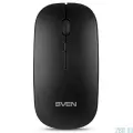 Беспроводная мышь SVEN RX-565SW тёмно-серая (2.4GHz, бесшумн. кл, АКБ, 3+1кл. 800-1600DPI, блист.) SV-020903