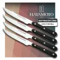 Набор Ножей для стейков 4 шт. Hatamoto (1202-4), длина лезвия 9,5 см, заточка серрейтор Япония