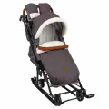Санки-коляска Nika Ника детям НД7-8К/2 в елочку коричневый