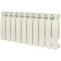 STOUT Bravo 350 10 секций радиатор алюминиевый боковое подключение (RAL9010) боковое 1 дюйм