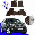 Автомобильные коврики EVA/ЕВА/ЭВА для Kia Sorento 2 II (XM) / Киа Соренто 2 II (XM) 2012-2021 коричневый серый