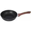 Сковорода KUKMARA Granit Ultra original, d 24 см, пластиковая ручка, антипригарное покрытие, алюминий, коричневая