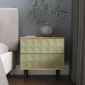 Прикроватная тумба на ножках Йорк Олива, зеленая