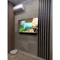 Декоративные стеновые панели из МДФ 3D / Цвет: светлый бетон / 4 штуки