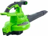 Воздуходув-пылесос садовый аккумуляторный Greenworks, 40V, бесщеточный, без АКБ и ЗУ