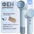 Фен для волос Laifen Mini с функцией ионизации и детским режимом, голубой