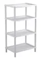 Этажерка универсальная «флавия», светло-серый, 4 полки 42х29х81см, удобство хранения