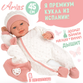Испанская кукла для девочки Arias reborn, реалистичная, мягкая, мягконабивная, интерактивный мини реборн, пупс, 45 см