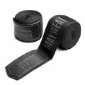 Бинты боксерские HAYABUSA Mayweather 180 Deluxe Hand Wraps 4,5м, черно-серебристые