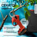 Аккумуляторный садовый электросекатор / Секатор EGP PRO в кейсе (2 АКБ, 2 запасных лезвия)