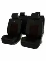 Накидки чехлы на сиденья в машину автомобильные универсальные 3D PSV Amarant (Черный), комплект на весь салон