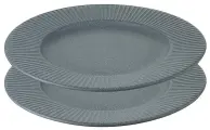 Набор тарелок Soft Ripples, Ø21 см, серые, 2 шт, Liberty Jones, LJ_SS_PL21_GR