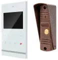 Комплект видеодомофона Solo для дома, дачи, квартиры 4.3 с уличной вызывной панелью, цвет белый, режим не беспокоить, видеодомофон