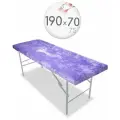 Чехол для кушетки и массажного стола, велюр, 190x70-75 см, лавандовый