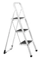 Стремянка Perilla, складная, серая, 3 антискользящие ступени, нагрузка до 120 кг