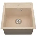 Мойка для кухни VIGRO врезная из искусственного камня (46*50 см), терра