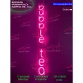 Неоновая вертикальная светодиодная вывеска на стену, настенная лампа, надпись Bubble tea для кафе, 10 х 100 см.