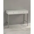 Туалетный столик-консоль белый на серебряных ножках , ЛДСП, металл, 100 x 40 x 78 см