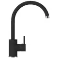 Смеситель для кухни / мойки Polygran Элара Черный (Черный №16) / Латунный / Кран для кухни