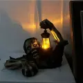Пугало садовое Зомби, из смолы, подсветка, темно-коричневое, 19.5х14.5х10 см