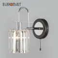 Бра / Настенный светильник Eurosvet Tenia 70090/1, E14, 60 Вт, с выключателем, цвет графит