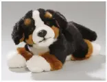 Игрушка мягконабивная LEOSCO Бернский зенненхунд лежащий 23 см