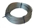 Трос нержавеющий 3 мм из стали А2, плетение 7х7, метр, всего 60 метров