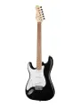 E200LF-BK Электрогитара леворукая, черная, Caraya