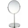Зеркало косметическое UniStor Smile, двустороннее, настольная модель, хромированная поверхность