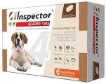 Inspector таблетки от блох и клещей Quadro Tabs от 16 кг для собак и кошек 4 шт. в уп., 1 уп.