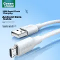 Lulian Android Data Cable, MicroUSB Charging Cable, Car Charger Fast Charging Cable Adapter, Suitable for Huawei, Honor, Xiaomi, Vivo/phones, White, Extended 2 Meters