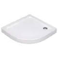Душевой поддон WasserKRAFT Isen 26T23 белый ножки + экран + слив универсальная 100 x 100 четверть круга