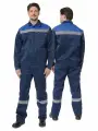 Костюм рабочий мужской Пантеон лето синий/василёк 88-92 / 182-188 80% п/э, 20% х/б (во отделка). спецодежда