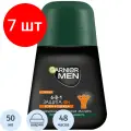Комплект 7 штук, Дезодорант-антиперспирант Garnier ролик Men 6в1 защита 48ч, муж, 50мл