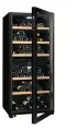 Винный шкаф La Sommeliere LS102DZBLACK, двухзонный, 102 бутылки, черный