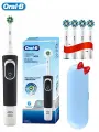 Электрическая зубная щетка Oral-B Vitality D100, вращательная головка, 5 насадок