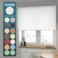 Рулонная штора на окно FixLine Amigo BASIC 135х180, цвет белый