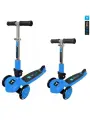 Самокат Y-Scoo RT Trio 120 Neon Blue, для детей, 3 колеса, складной, регулируемый