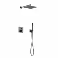 Душевой комплект с термостатом Sancos Linn, вороненая сталь SC9022GG