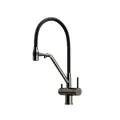 Sancos Смеситель для кухни Sancos Dora с гибким изливом, цвет вороненая сталь/черный, арт. SC4003GG
