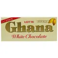 Шоколад Lotte Ghana белая без начинки, шоколадный, 45 г