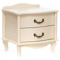 Тумба прикроватная напольная Джульетта PRIME 2 ящика, с ножками, цвет дуб шампань